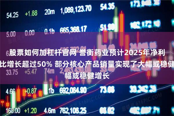 股票如何加杠杆官网 誉衡药业预计2025年净利润同比增长超过50% 部分核心产品销量实现了大幅或稳健增长