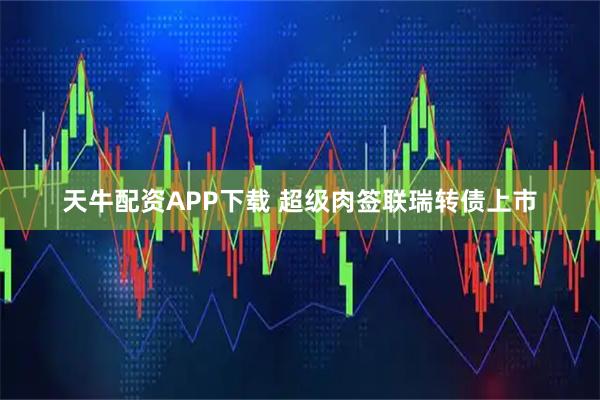 天牛配资APP下载 超级肉签联瑞转债上市