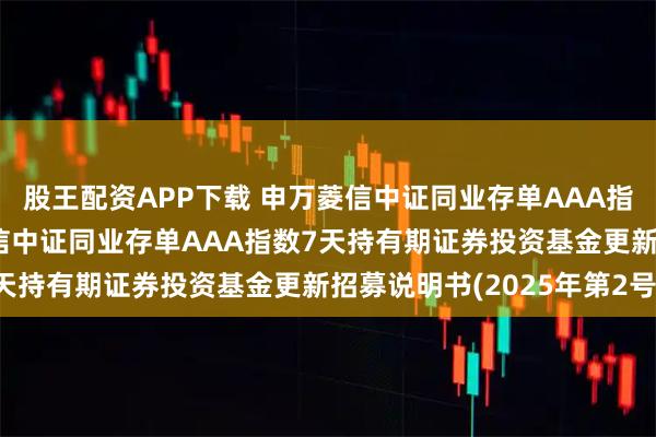 股王配资APP下载 申万菱信中证同业存单AAA指数7天持有期: 申万菱信中证同业存单AAA指数7天持有期证券投资基金更新招募说明书(2025年第2号)